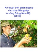 Kỹ thuật bón phân hợp lý cho cây điều ghép ở vùng Đông Nam Bộ (2010)