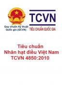 Tiêu chuẩn nhân hạt điều Việt Nam (TCVN: 4850:2010) phiên bản song ngữ Anh - Việt