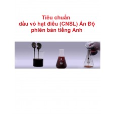 Tiêu chuẩn dầu vỏ hạt điều (CNSL) Ấn Độ phiên bản tiếng Anh (1986)