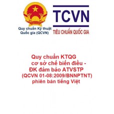 Quy chuẩn KTQG cơ sở chế biến điều - ĐK đảm bảo ATVSTP (QCVN 01-08: 2009/BNNPTNT) phiên bản tiếng Việt